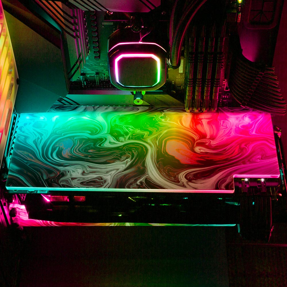 Pink Dreams RGB GPU Backplate - Geoglyser - V1Tech