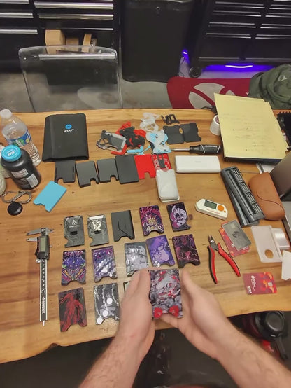 Big Grin Plexi Glass Acrylic Backed 3D Printed Ultra Slim and Compact Wallet