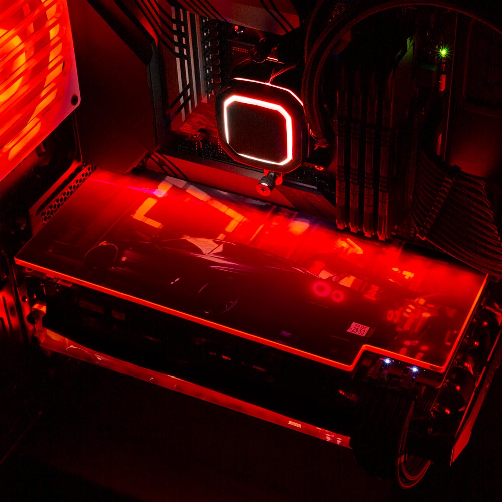 Skie Graphic Studio - 'R-34 Skyline' | Custom RGB GPU Backplate by V1 ...