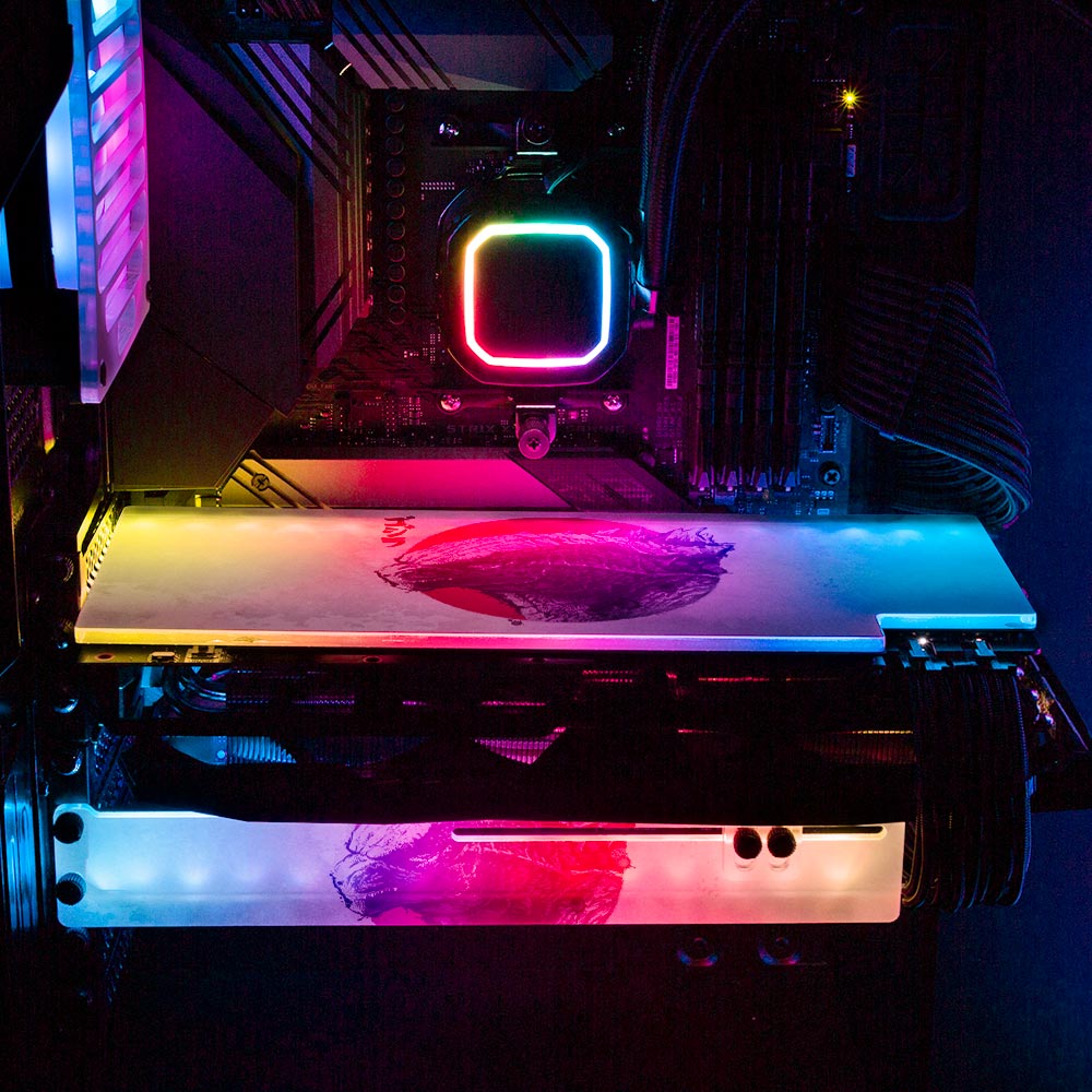 Reptile Type Alpha RGB GPU Support Bracket - Ddjvigo - V1Tech