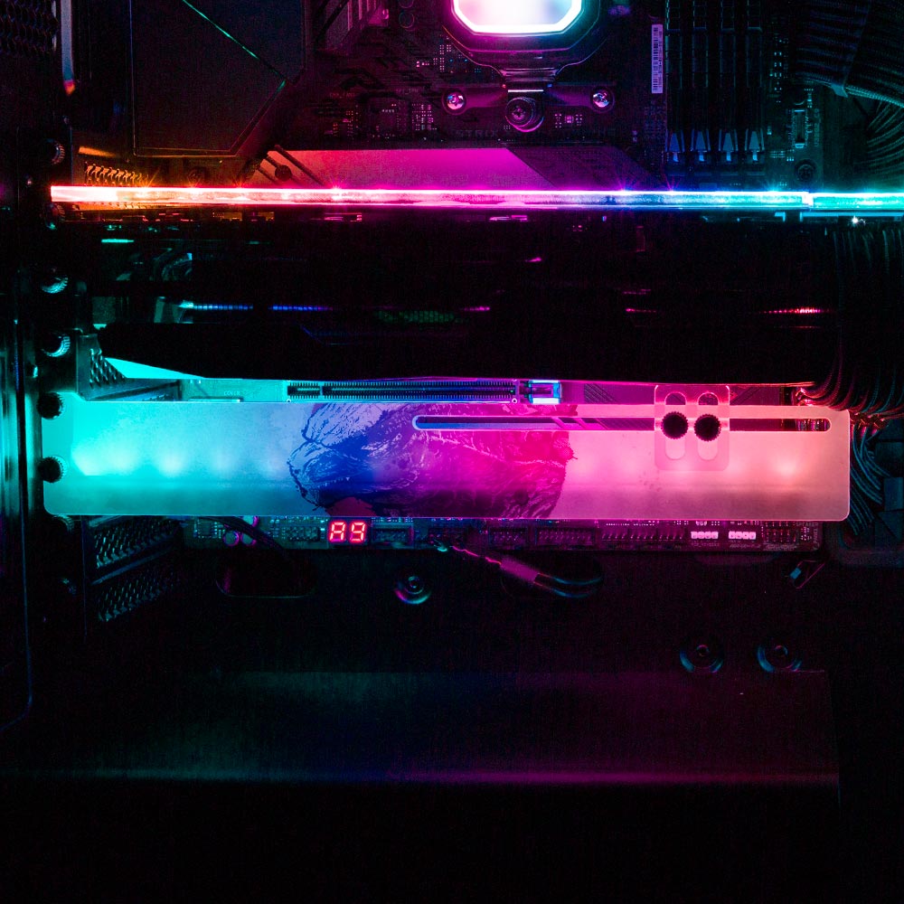 Reptile Type Alpha RGB GPU Support Bracket - Ddjvigo - V1Tech
