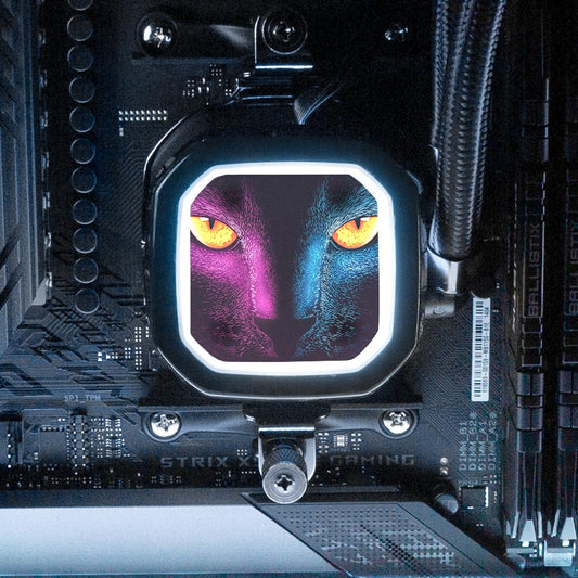 Retro Cat AIO Cover for Corsair RGB Hydro Platinum and Pro Series (H100i, H115i, H150i, H100X, XT, X, SE, H60) - Ddjvigo - V1Tech