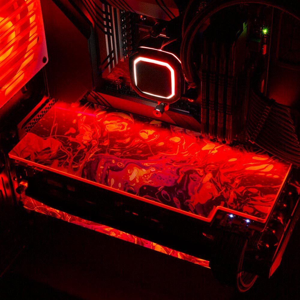 Geoglyser - 'Reverse Running' | Custom RGB GPU Backplate by V1 Tech ...