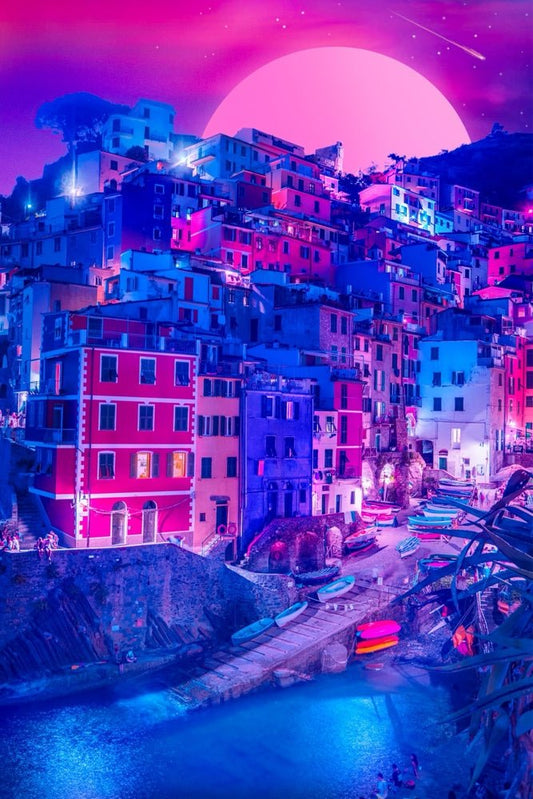 Riomaggiore Plexi Glass Wall Art - Andy Harbeck - V1Tech