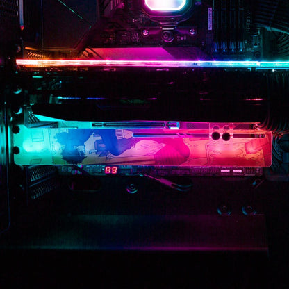 Rundown Rooftops RGB GPU Support Bracket - Kuurakuu - V1Tech