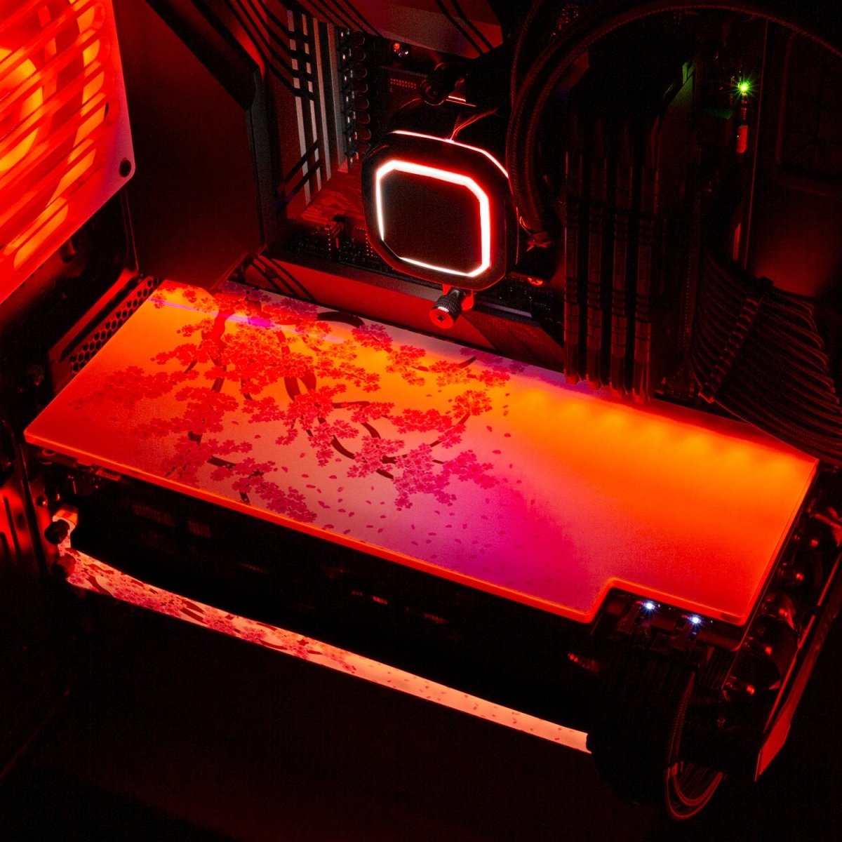 'Sakura' Custom Design RGB GPU Backplate by V1 Tech | Tailored To Fit ...