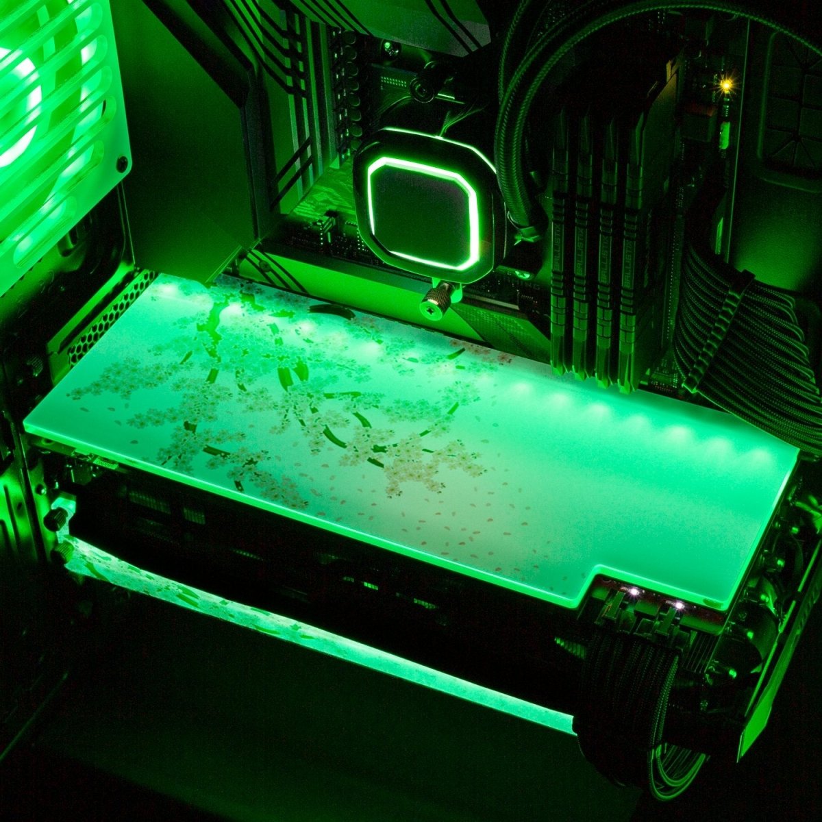 'Sakura' Custom Design RGB GPU Backplate by V1 Tech | Tailored To Fit ...