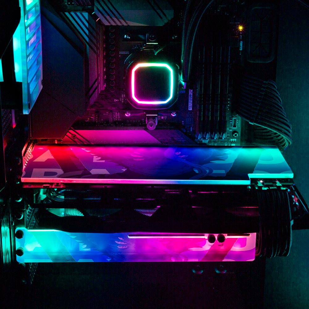 Say Your Prayers RGB GPU Support Bracket - Kuurakuu - V1Tech