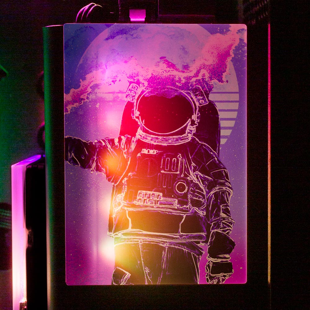 Soul of the Astronaut RGB SSD Cover Vertical - Donnie Art - V1Tech