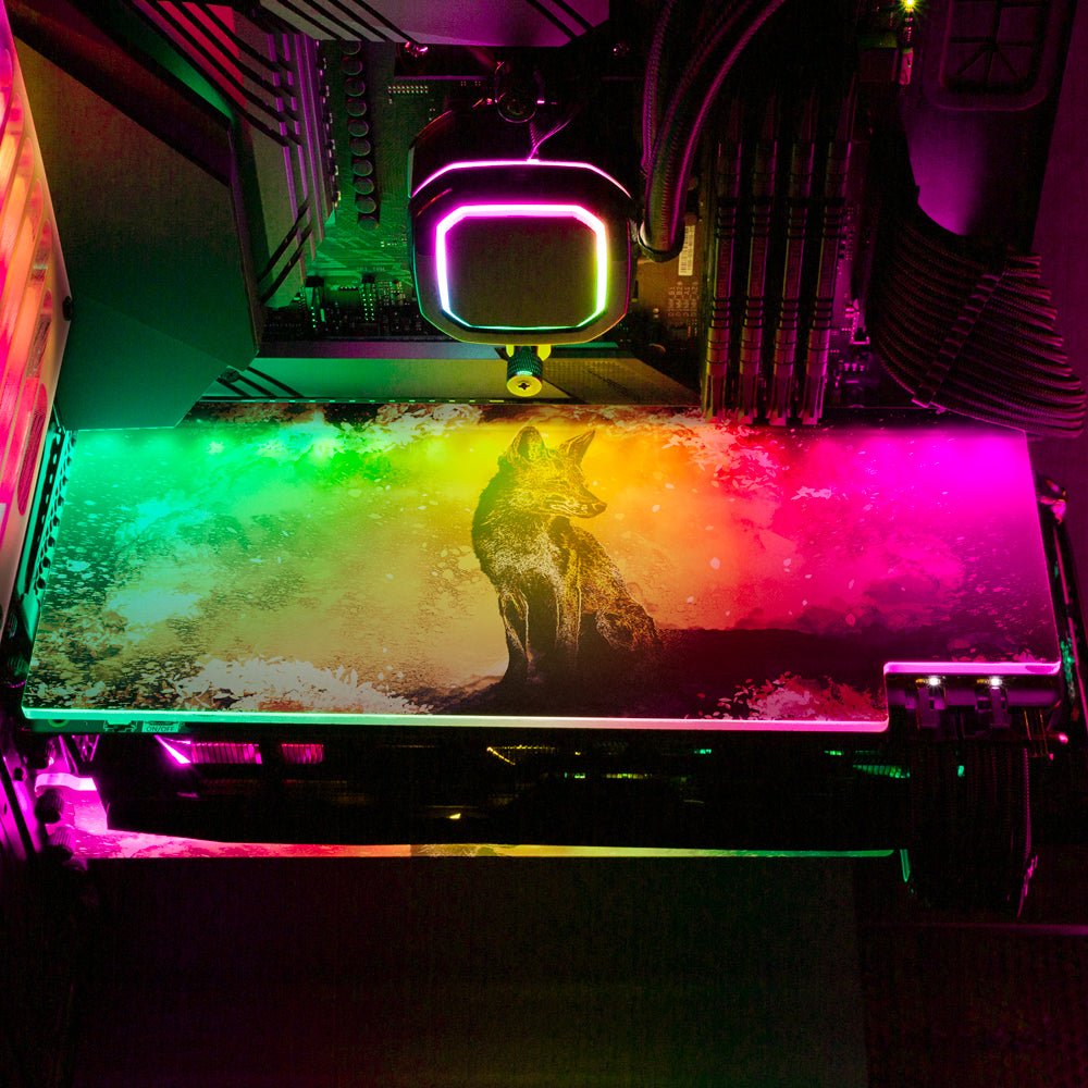 Donnie Art - 'Soul of the Fox' | Custom RGB GPU Backplate by V1 Tech ...