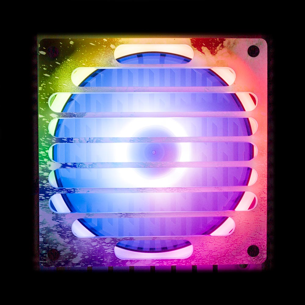 Soul of the Sea Green Flow Fan Grill (120mm and 140mm) - Donnie Art - V1Tech