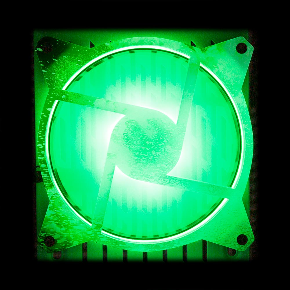Soul of the Sea Green Windmill Fan Grill (120mm and 140mm) - Donnie Art - V1Tech