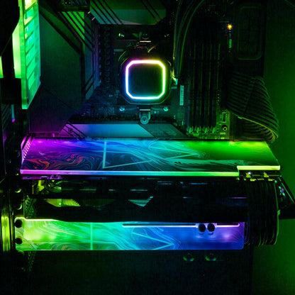 Space is Only Noise RGB GPU Backplate - Geoglyser - V1Tech