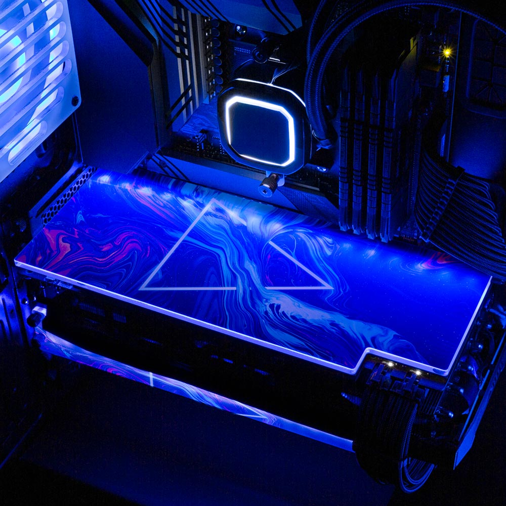 Space is Only Noise RGB GPU Backplate - Geoglyser - V1Tech
