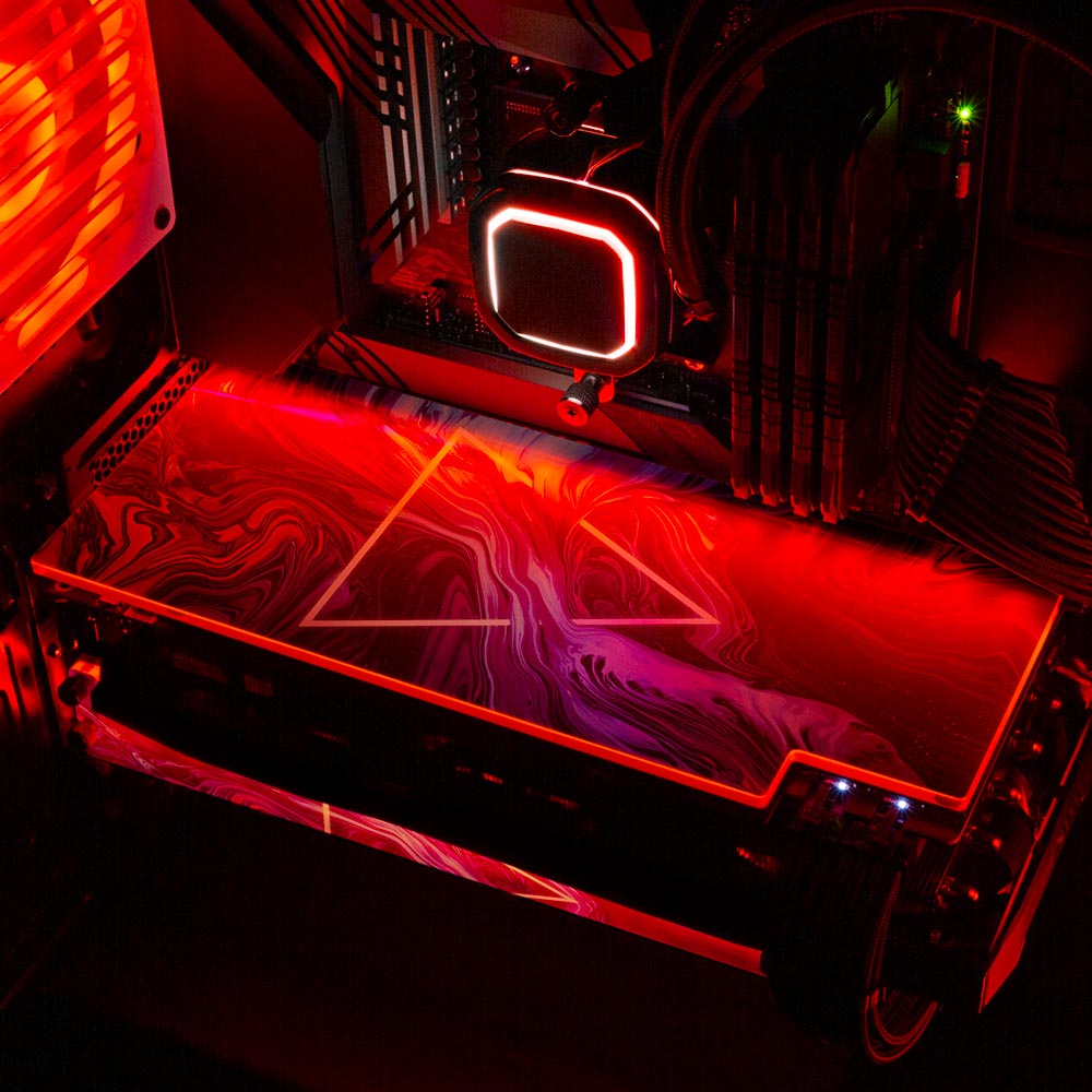 Space is Only Noise RGB GPU Backplate - Geoglyser - V1Tech