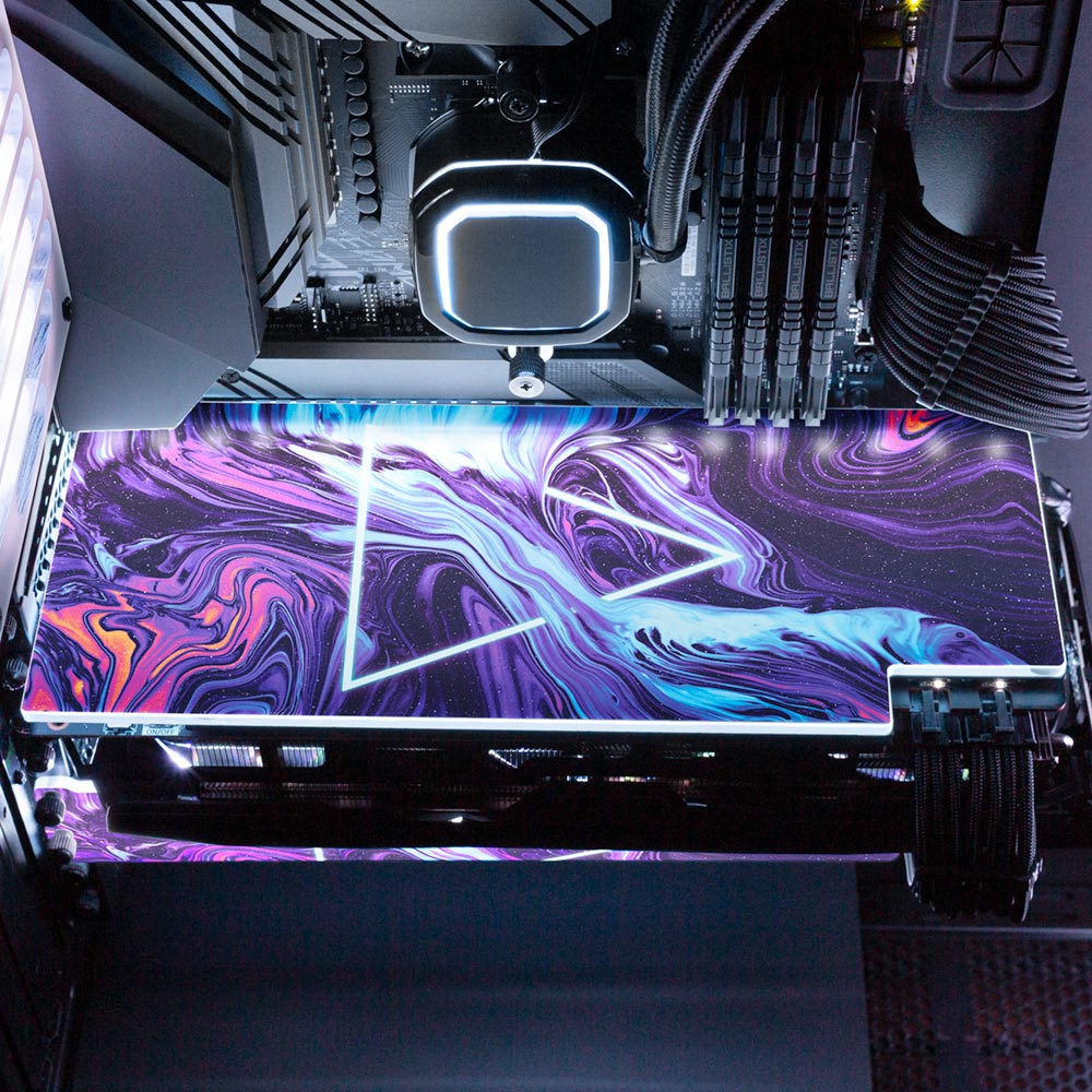 Space is Only Noise RGB GPU Backplate - Geoglyser - V1Tech
