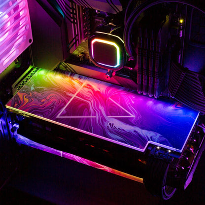 Space is Only Noise RGB GPU Backplate - Geoglyser - V1Tech