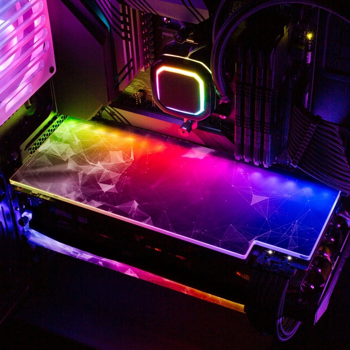 'Spectrum' Custom Design RGB GPU Backplate by V1 Tech | Tailored To Fit ...