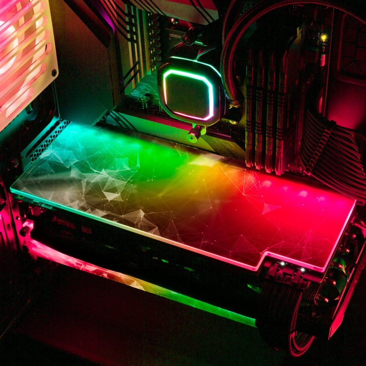 'Spectrum' Custom Design RGB GPU Backplate by V1 Tech | Tailored To Fit ...
