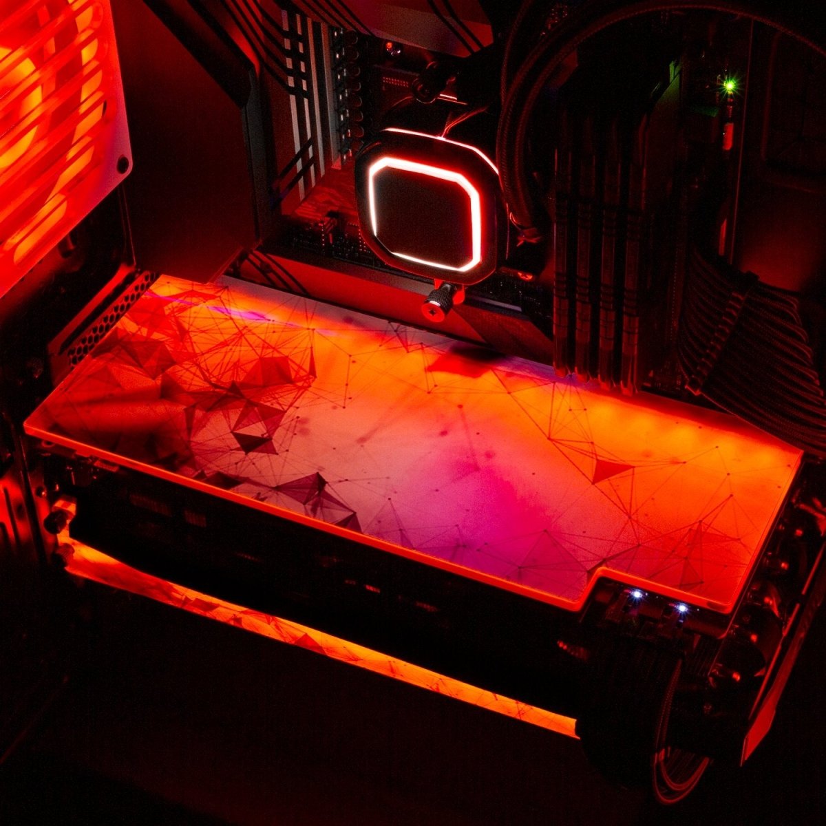 'Spectrum White' Custom Design RGB GPU Backplate by V1 Tech | Tailored ...