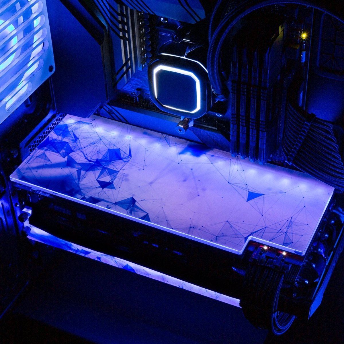 'Spectrum White' Custom Design RGB GPU Backplate by V1 Tech | Tailored ...
