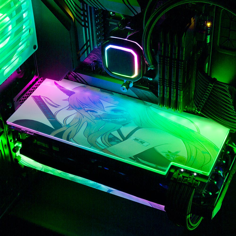 YacilArt - 'Strapped Up Devil' | Custom RGB GPU Backplate by V1 Tech ...