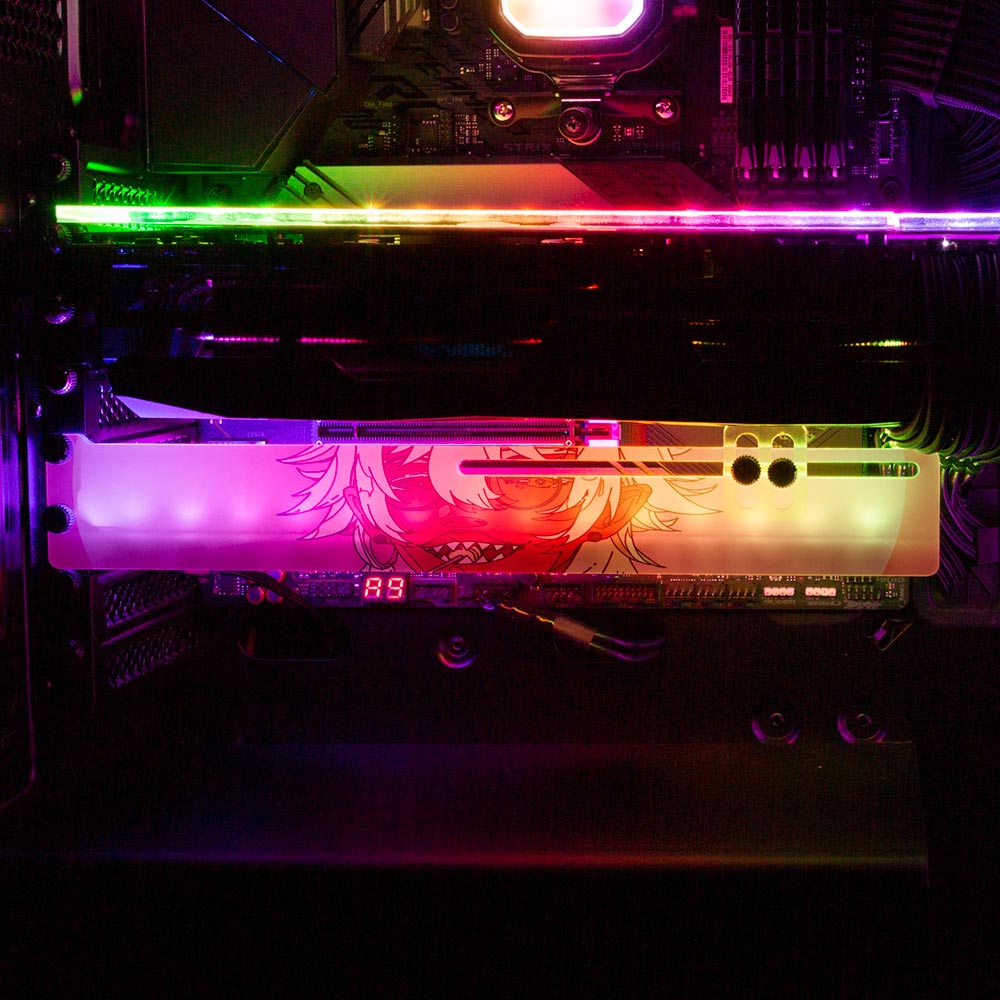 Sweet Tooth RGB GPU Support Bracket - Kuurakuu - V1Tech