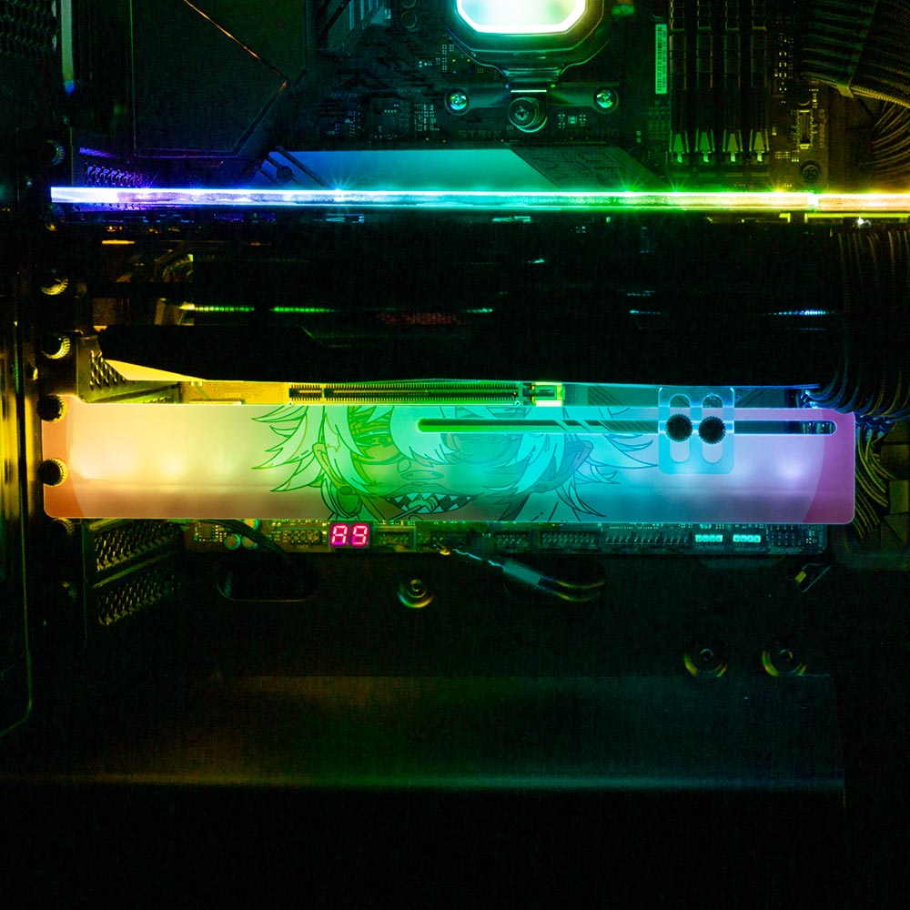 Sweet Tooth RGB GPU Support Bracket - Kuurakuu - V1Tech