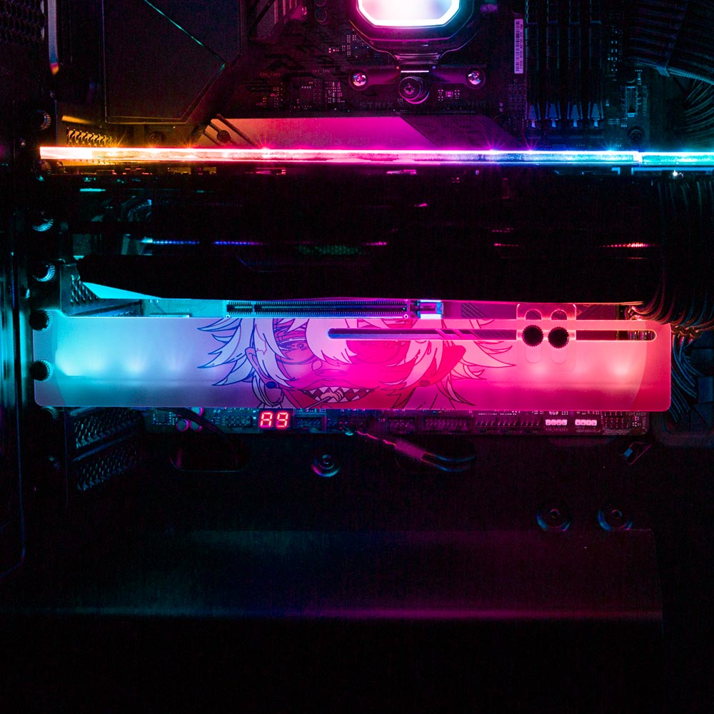 Sweet Tooth RGB GPU Support Bracket - Kuurakuu - V1Tech