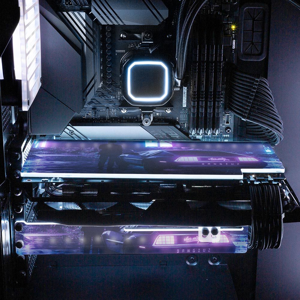 Technicolor RGB GPU Support Bracket - Dan Giuz - V1Tech