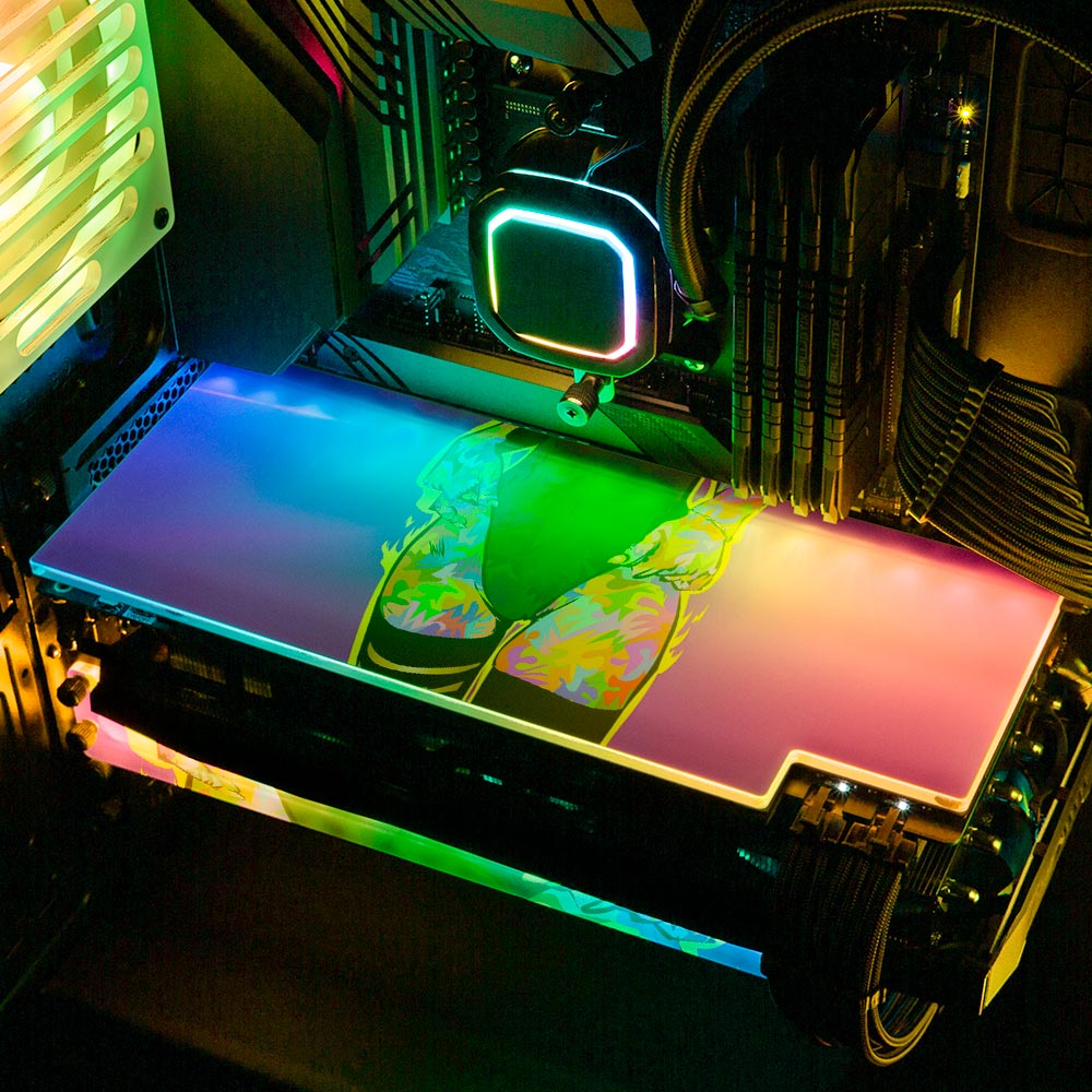 Technodrome1 - 'Tumble' | Custom RGB GPU Backplate by V1 Tech ...