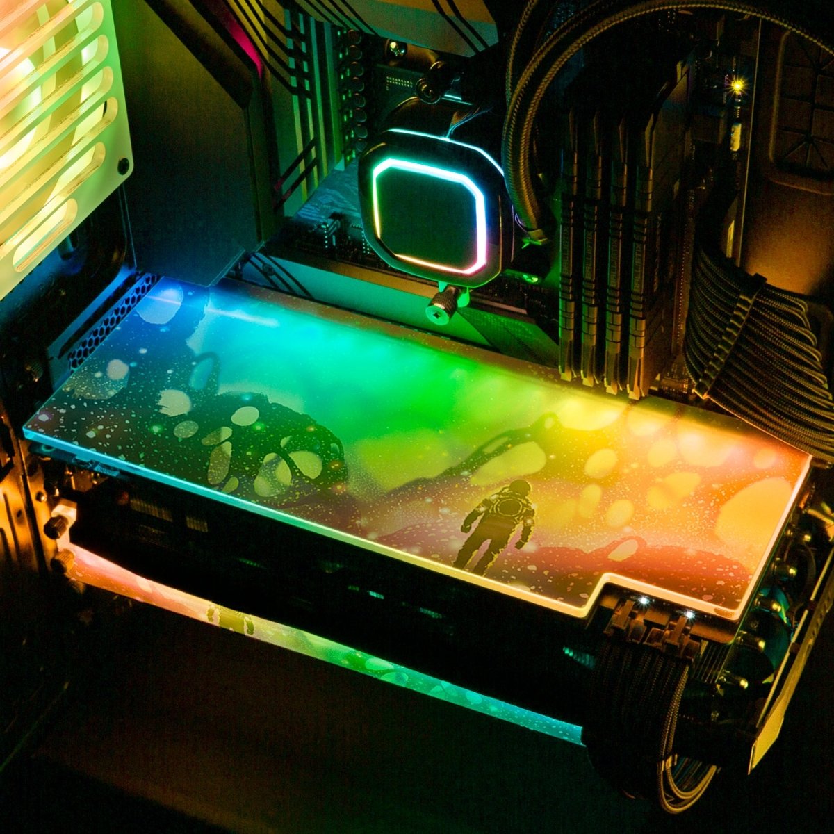 Gpu By Rear Design 'Unknown Land' Custom Design RGB GPU Backplate by V1 Tech | Tailored To ...