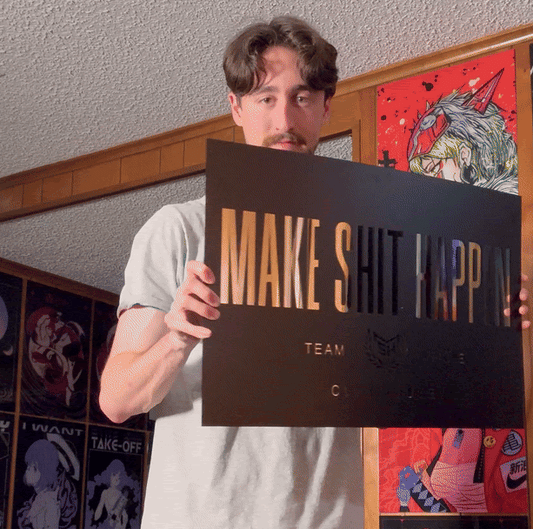 Make Shit Happen Mirror Plexi Glass Wall Art